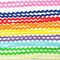 Dandan DIY 50yards Multi-Colors Colorful 5mm Wave Bending Fringe Trim Ribbon for Clothes Dress Sewing Flower Making Home Party Wedding Decoration Lace Ribbon Craft Supply